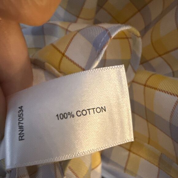 ORVIS Mens XL Multicolor Plaid‎ Short Sleeve Button Down Shirt Preppy Coastal - Picture 6 of 7